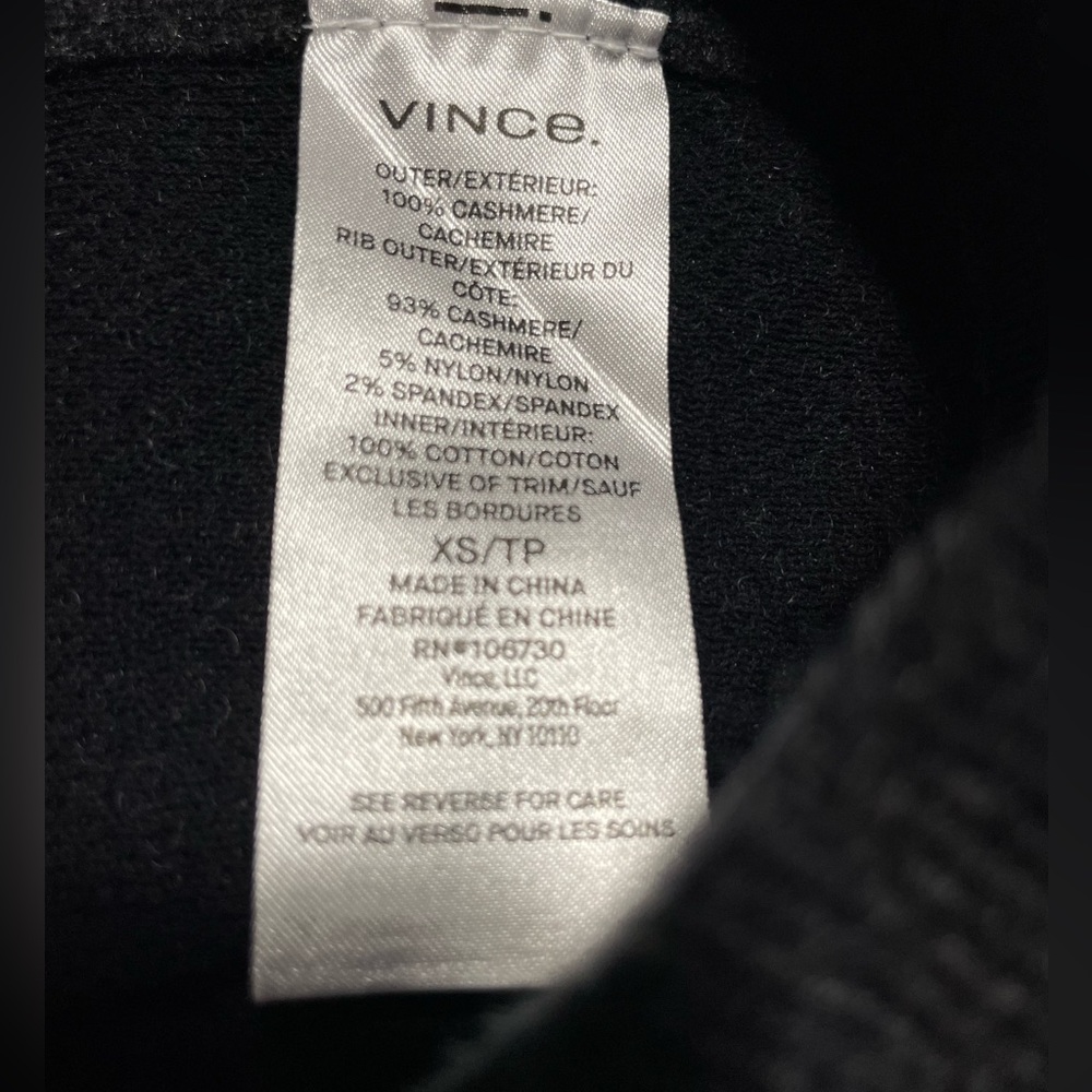 Vince Raglan Sleeve Cashmere Hoodie sweater Sz.XS Oversized fit - Picture 4 of 5